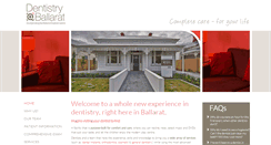 Desktop Screenshot of dentistryatballarat.com.au